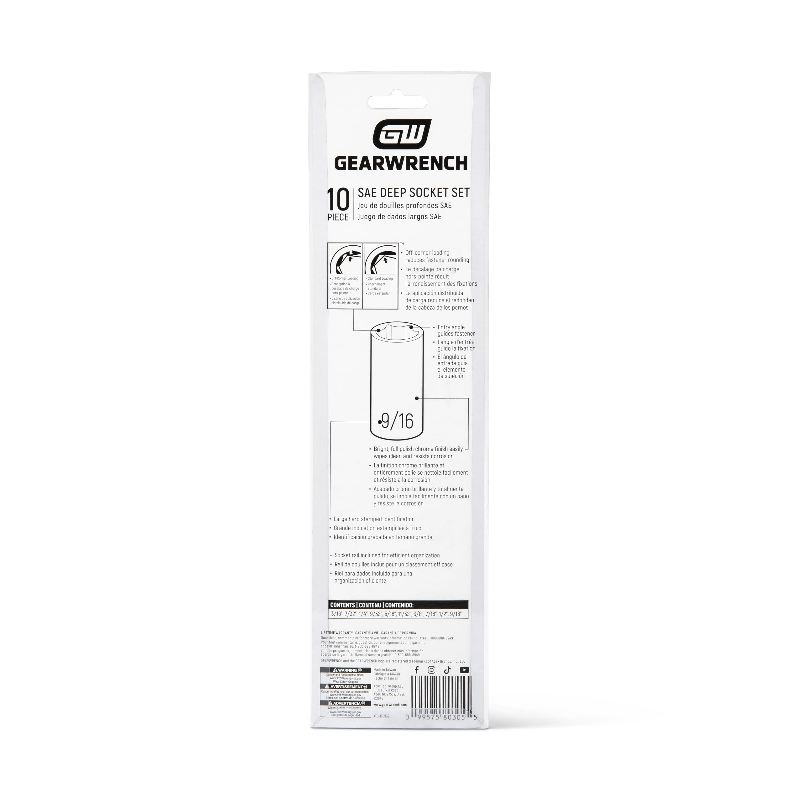 GEARWRENCH 10 Pc. 1/4